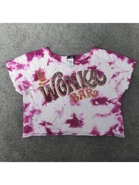 Truce Girls Pink Tie Dye Graphic Tube Top Size 14 Large